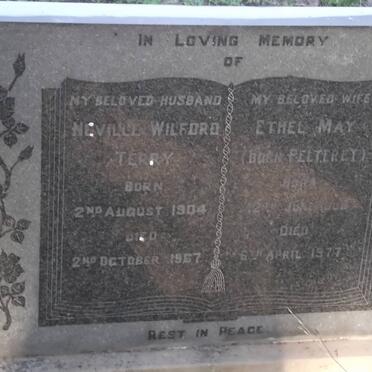 TERRY Neville Wilford 1904-1967 &amp; Ethel May PELTEREY 1903-1977