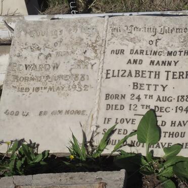 TERRY Edward W. 1881-1932 &amp; Elizabeth 1884-1944