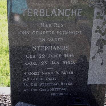 TERBLANCHE Stephanus 1936-1960