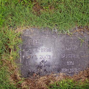 TERBLANCHE Piet 1936-2003