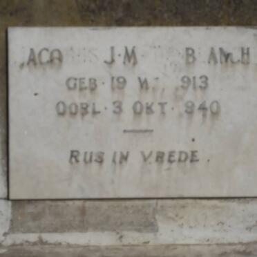 TERBLANCHE Jacobus J.M. 1913-1940