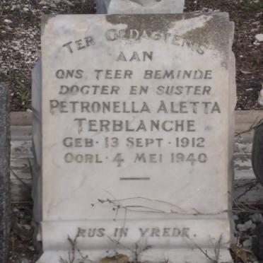 TERBLANCHE Petronella Aletta 1912-1940