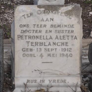 TERBLANCHE Petronella Aletta 1912-1940