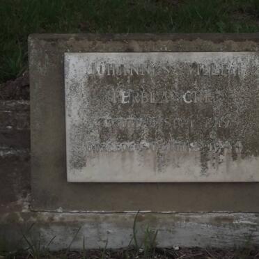 TERBLANCHE Johannes Willem 1919-1944