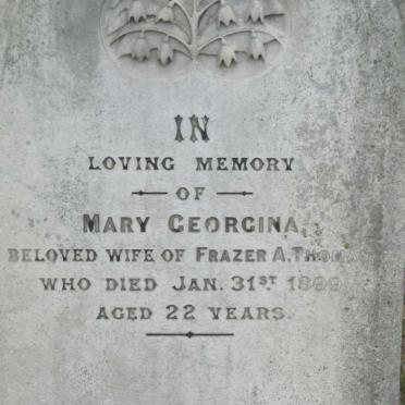 THOMAS Mary Georgina -1899