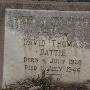 THOMAS David 1920-1946