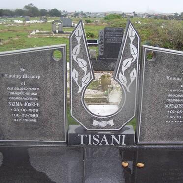 TISANI Nzima Joseph 1909-1989 &amp; Nonyaniso Ethel 1915-1991