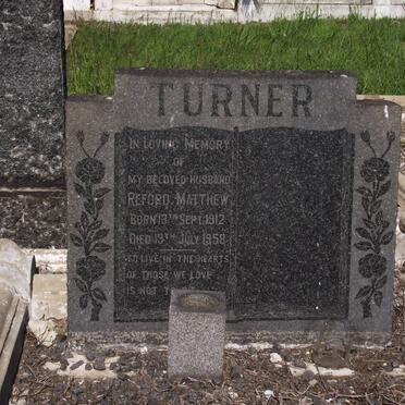 TURNER Reford Matthew 1912-1958
