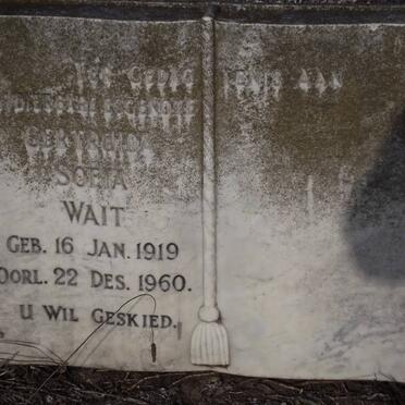WAIT Gertruida Sofia 1919-1960
