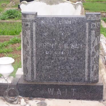 WAIT Veronica A.M. 1933-