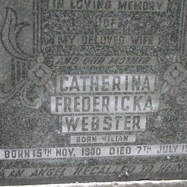 WEBSTER Catherina Fredericka 1900-1959