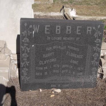WEBBER Harry Clifford 1870-1939 &amp; Florence Jane 1870-1965