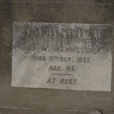 WEHMEYER G.W. -1925