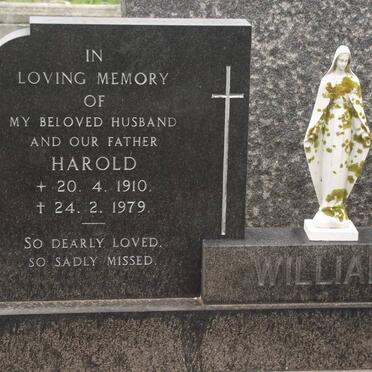 WILLIAMS Harold 1910-1979 &amp; Susan 1914-1974