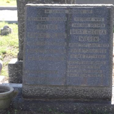 WILSON Walter Edward 1884-1955 &amp; Daisy Cecelia 1893-1970