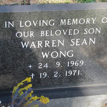 WONG Warren Sean 1969-1971