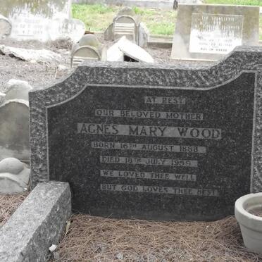 WOOD Agnes Mary 1888-1959