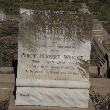 WRIGHT Eleanor Bertha 1874-1939 &amp; Percy Herbert 1874-1955