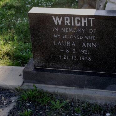WRIGHT Laura Ann 1921-1978