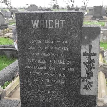 WRIGHT Neville Charles -1965