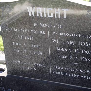 WRIGHT Lilian 1904-1999 &amp; William Joseph 1905-1968
