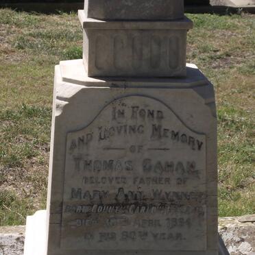 WYNNE Thomas Gahan -1894