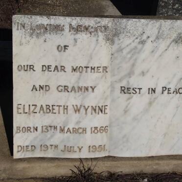 WYNNE Elizabeth 1866-1951