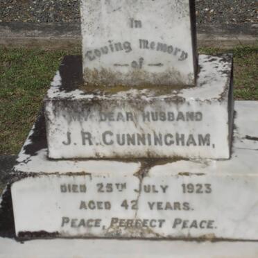CUNNINGHAM J.R. -1923