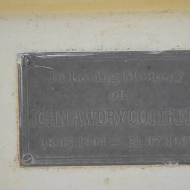 COTTRELL John Awdry 1904-1997