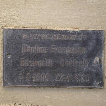 COTTRELL Daphne Evangeline Bosworth 1909-1989