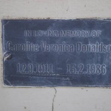 DONALDSON Caroline Veronica 1911-1986