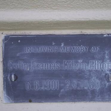 ELLIOTT Colin Frances Kilpin 1901-1966