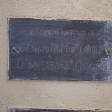 GABB Lance Walter 1968-1968