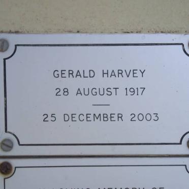 HARVEY Gerald 1917-2003