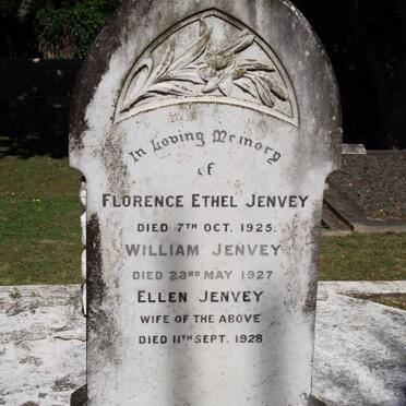 JENVEY William -1927 &amp; Ellen -1928 :: JENVY Florence Ethel -1925