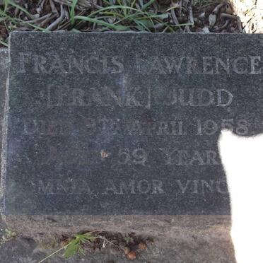 JUDD Francis Lawrence  -1958