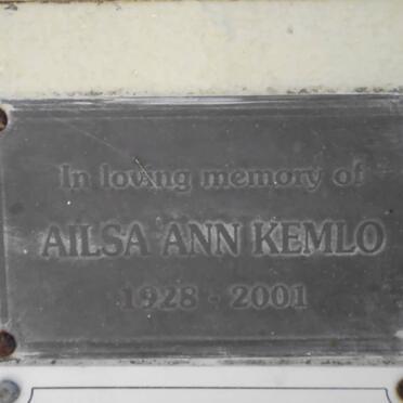 KEMLO Ailsa Ann 1928-2001
