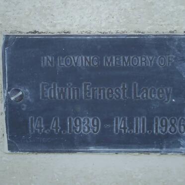 LACEY Edwin Ernest 1939-1986