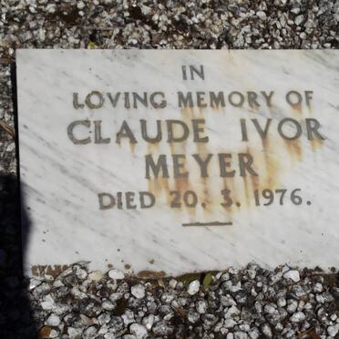 MEYER Claude Ivor -1976