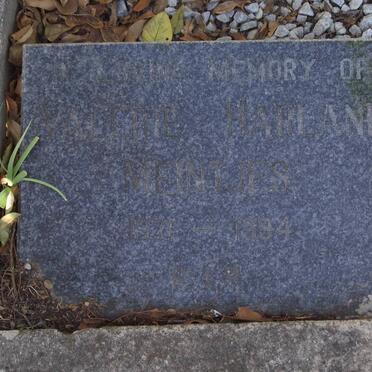 MEINTJES Valerie Harland 1921-1994