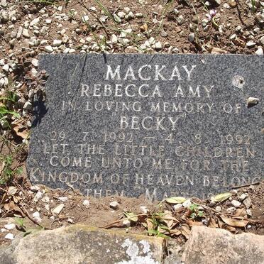 MACKAY Rebecca Amy 1992-1992