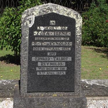 REYNOLDS Edward Talbot -1943 &amp; Zeta Irene -1937