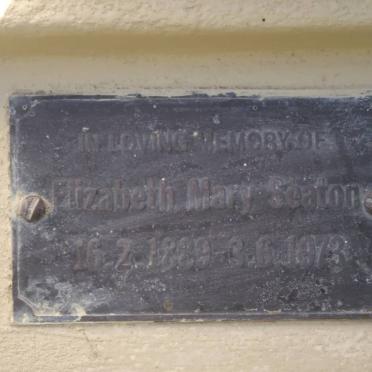 SEATON Elizabeth Mary 1889-1973