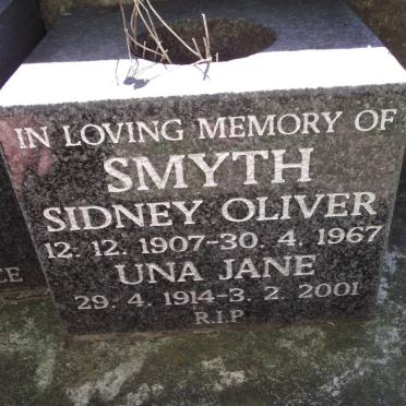 SMYTH Sidney Oliver 1907-1967 &amp; Una Jane 1914-2001
