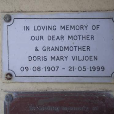 VILJOEN Doris Mary 1907-1999