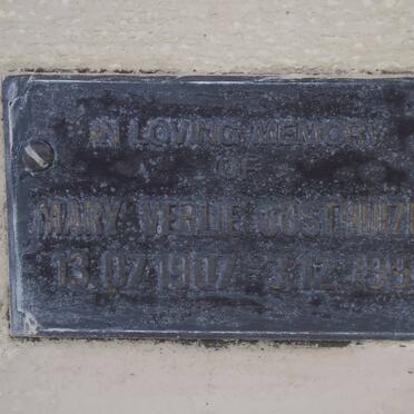 OOSTHUIZEN Mary Verle 1907-1991