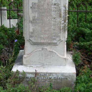 ADAMS George &amp; Ellen :: CASSON  Charles William