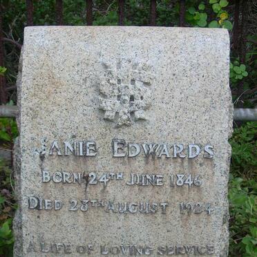 EDWARDS Janie -1846-1924