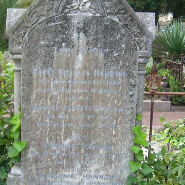 HANNAM Harry Charles :: HANNAM Horace Garrett :: HANNAM Charles &amp; Marianne