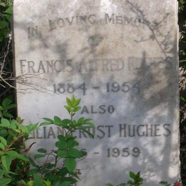 HUGES Francis Alfred 1884-1954 &amp; Lillian Frost -1959